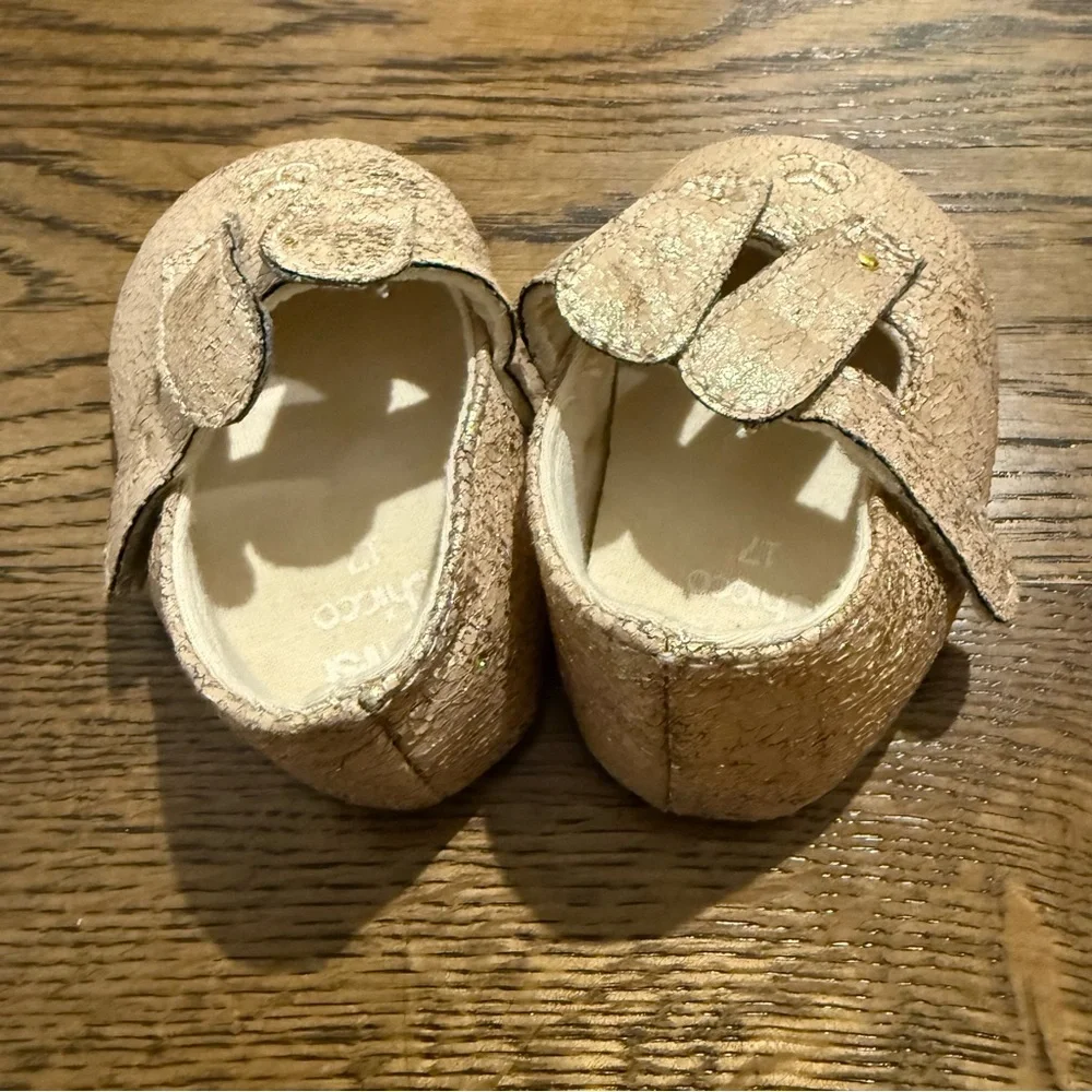 Italian Chicco Gold Bunny Baby Shoes